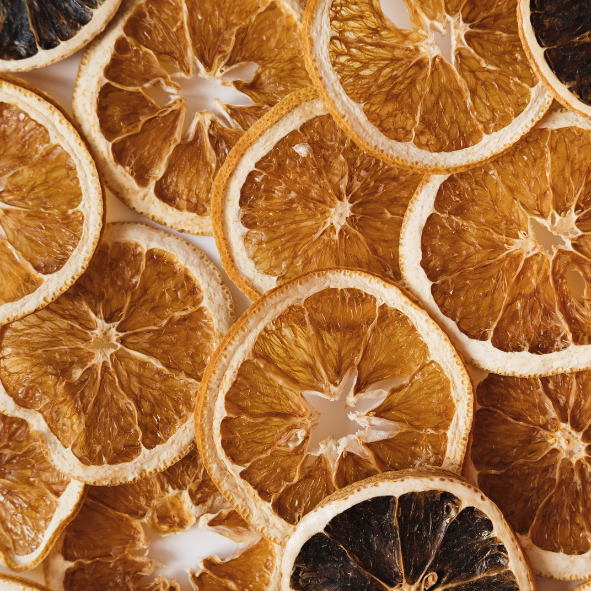 Agrumes déshydratés en tranches